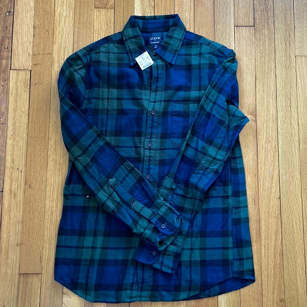 NWT JCrew Factory Men’s Slim Flannel Shirt